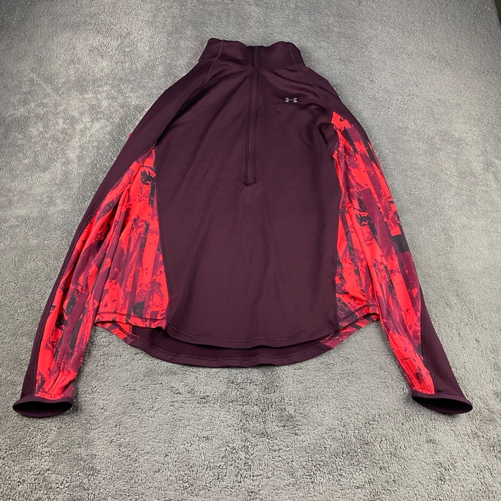 Under Armour  Cold Gear Fitted 1/2 Zip Top Womens Medium Long Sleeve